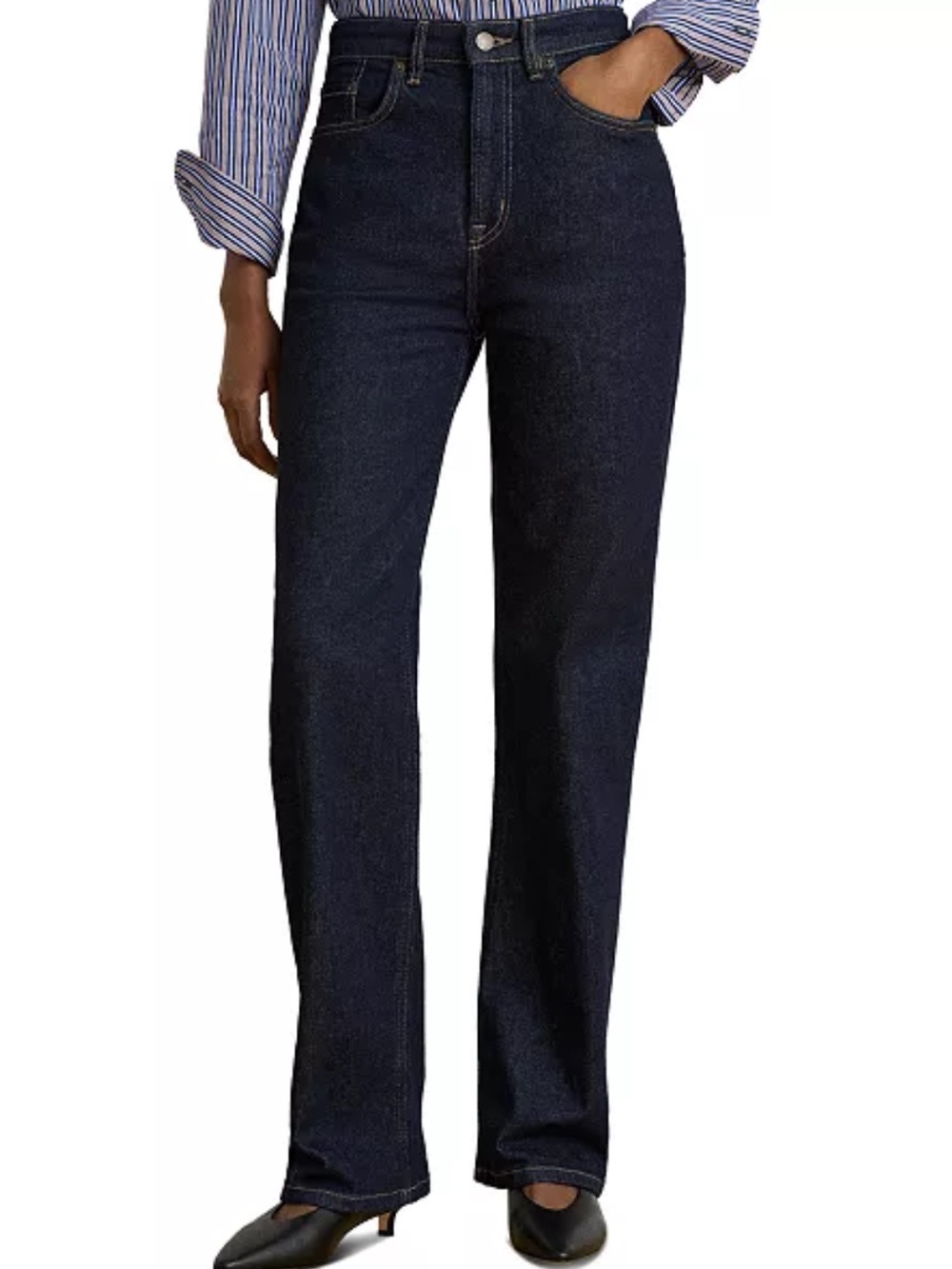 Lauren Ralph Lauren Women's High-Rise Straight-Leg Jeans NWOT Size 10